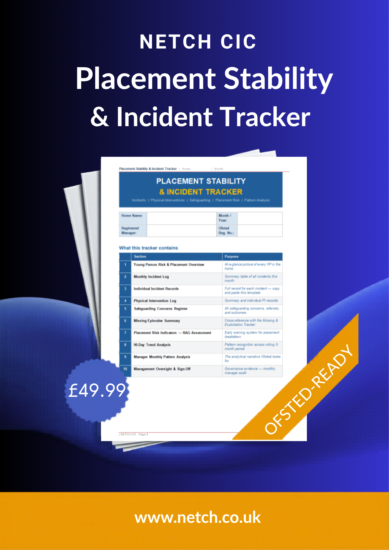 Placement Stability & Incident Tracker
